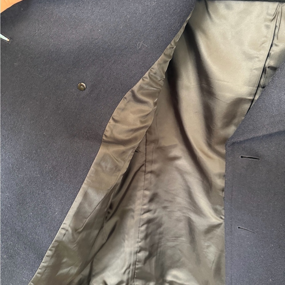 Jun Takahashi X Uniqlo Undercover Double Breasted Coat Blue Wool Blend XS - Picture 7 of 9